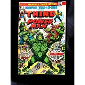 VINTAGE 1976 Marvel "TWO-IN-ONE: THING & POWER-MAN" #13 - VF/Uncommon